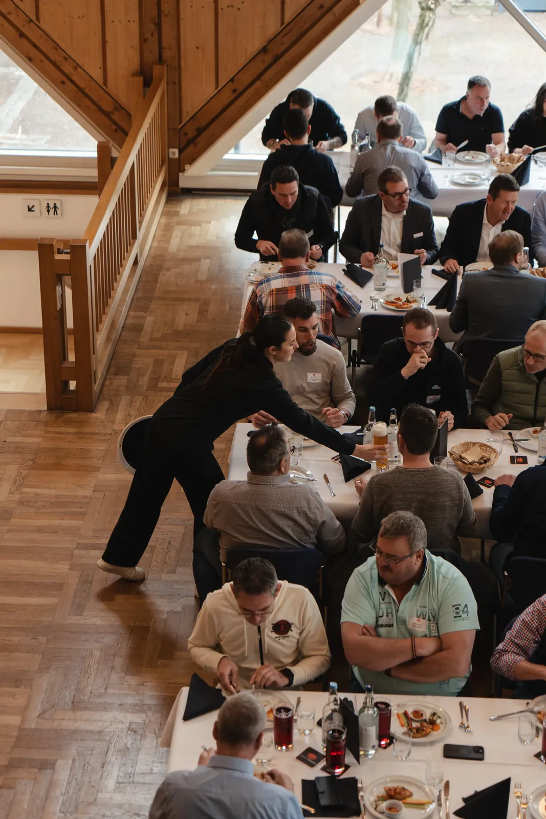 Catering in Aktion bei einer Veranstaltung