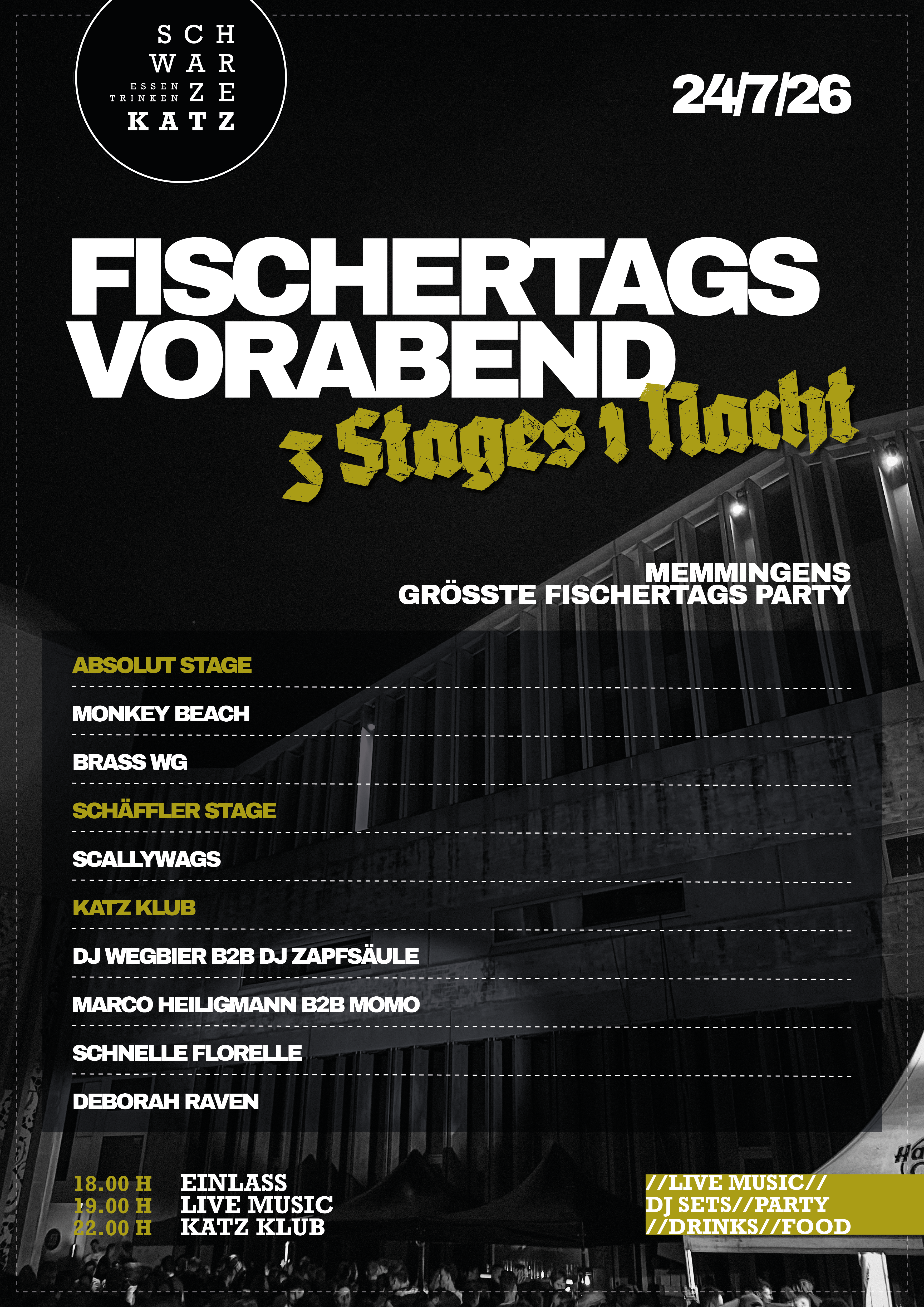 FISCHERTAGSVORABEND x MEMMINGEN x SCHWARZE KATZ x EVENT