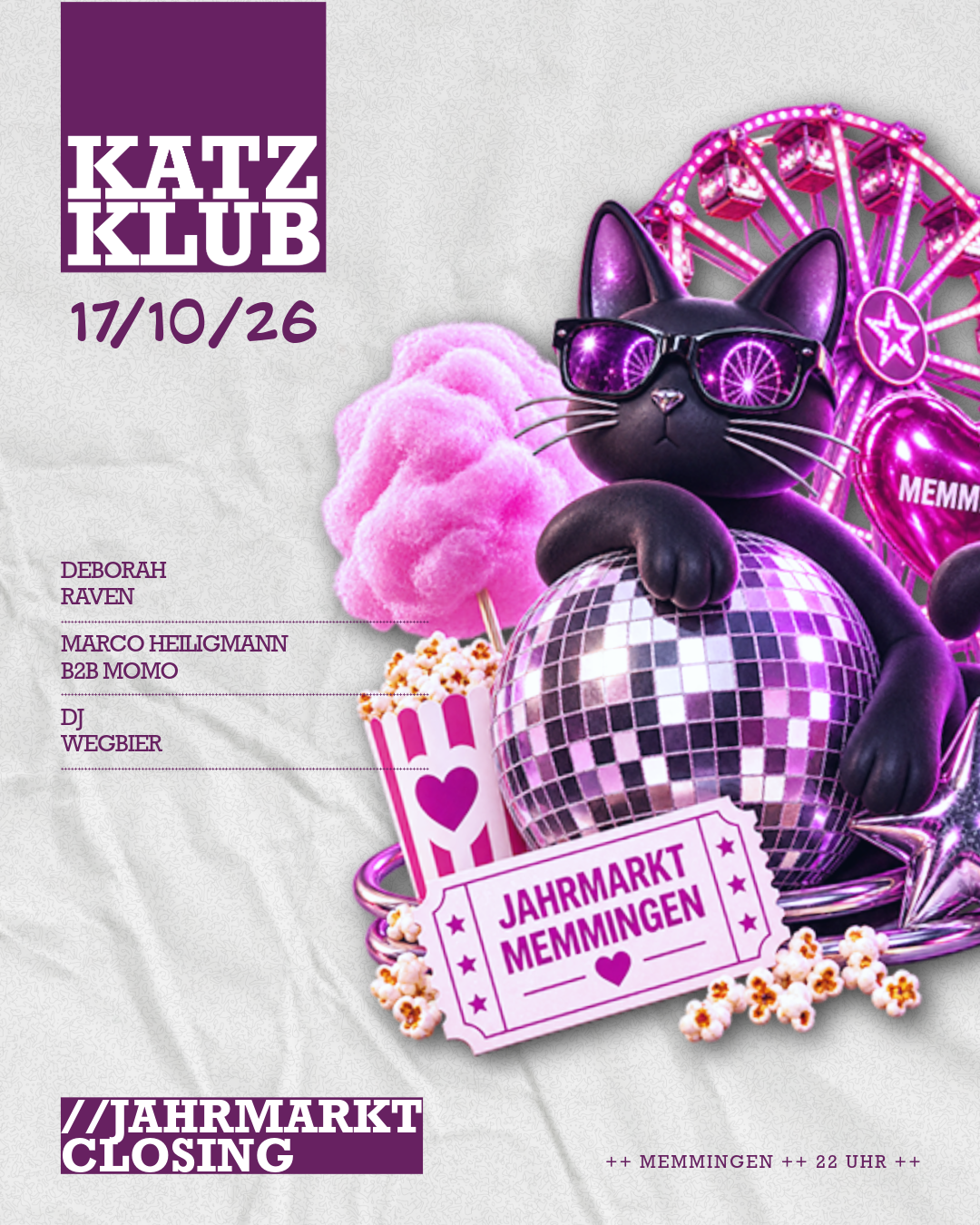 KATZ KLUB X SCHWARZE KATZ X MEMMINGEN X JAHRMARKT CLOSING X EVENT X DANCE